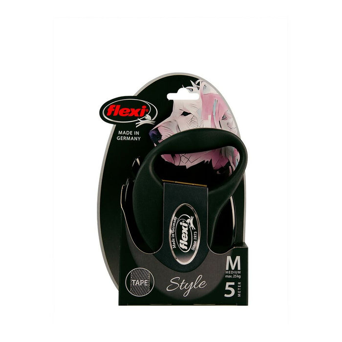 Lesă pentru câine Flexi STYLE 5 m Negru Mărimea M