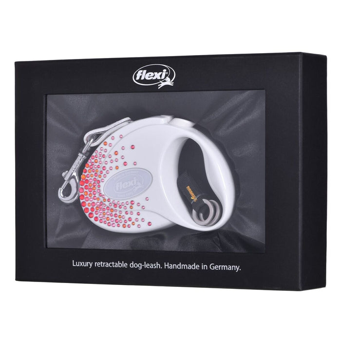 Lesă pentru câine Flexi Glam Splash 3 m Alb S