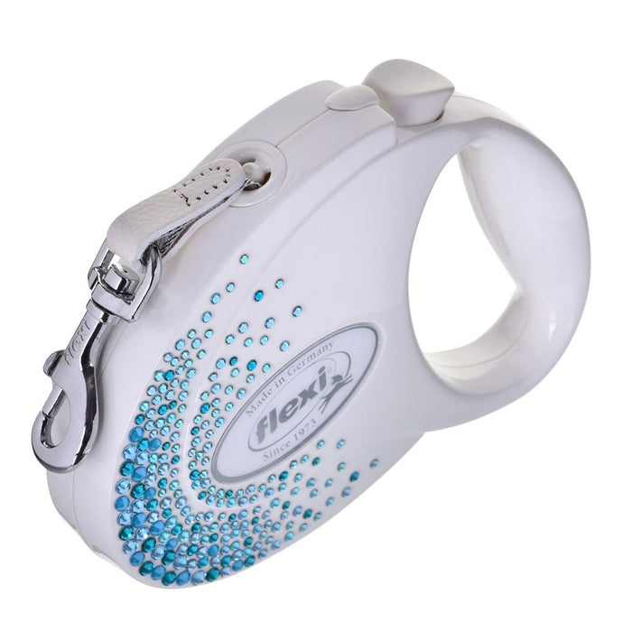 Lesă pentru câine Flexi Glam Splash 5 m Alb