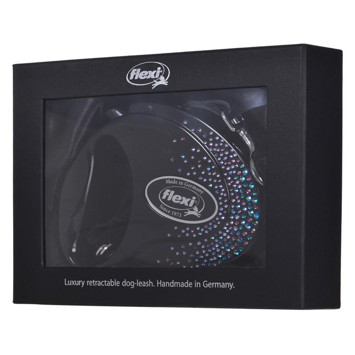 Lesă pentru câine Flexi Glam Splash 5 m Negru