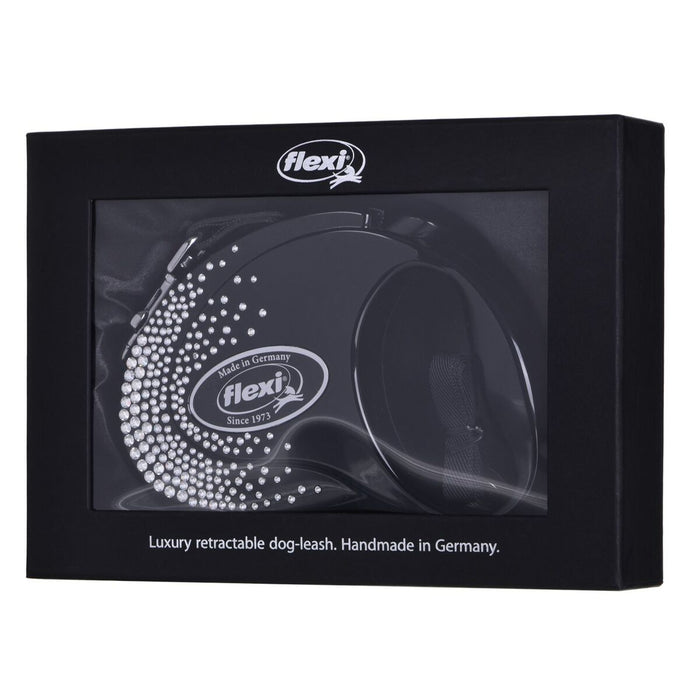 Lesă pentru câine Flexi Glam Splash 5 m Negru