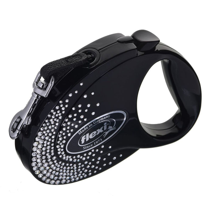Lesă pentru câine Flexi Glam Splash 5 m Negru