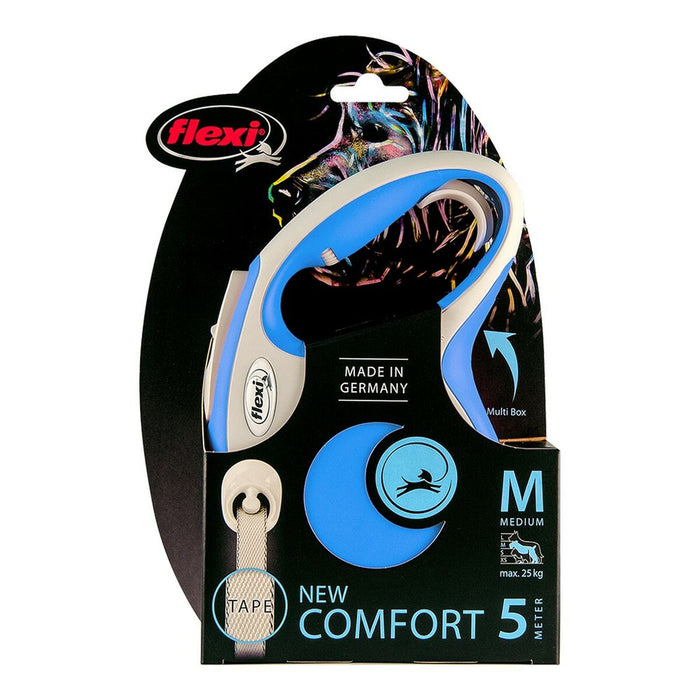 Lesă pentru câine Flexi NEW COMFORT Albastru Dimensiunea XS