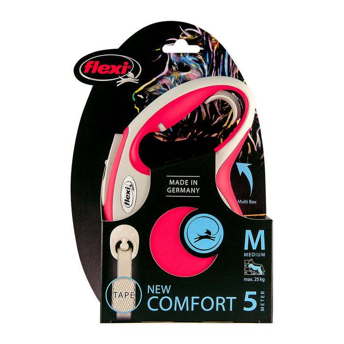 Lesă pentru câine Flexi NEW COMFORT 5 m Roșu Mărimea S