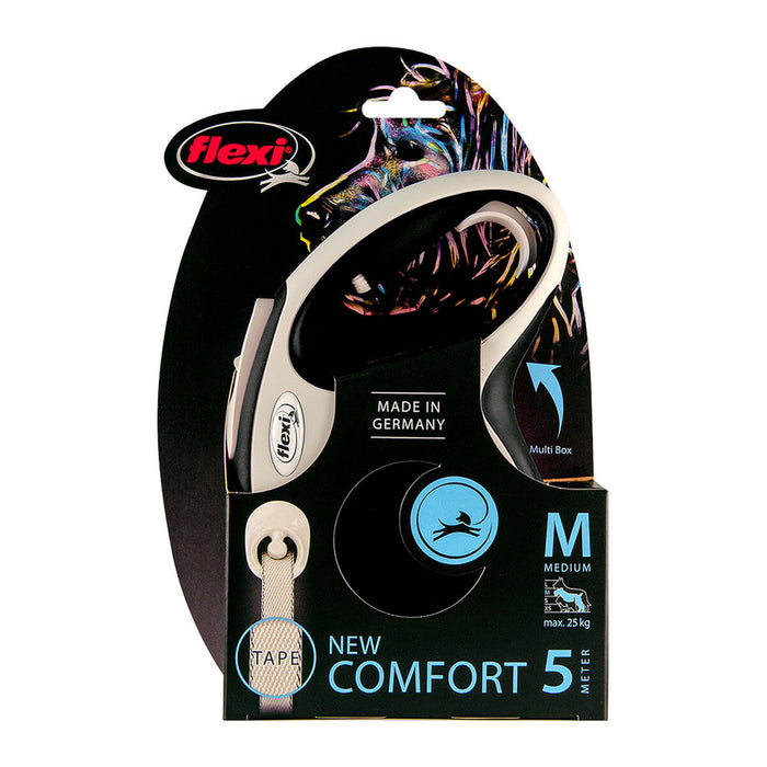 Lesă pentru câine Flexi NEW COMFORT 5 m Negru Mărimea S