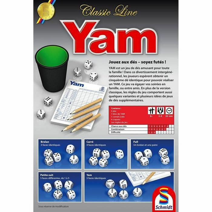 Joc de Masă Schmidt Spiele YAM (FR)