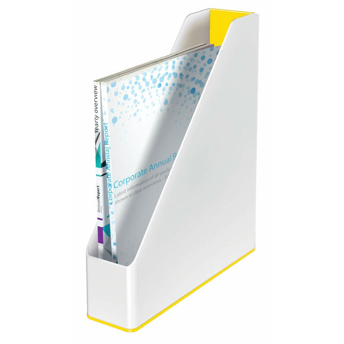 Suport pentru reviste Leitz Galben Alb A4 polistiren 7,3 x 31,8 x 27,2 cm