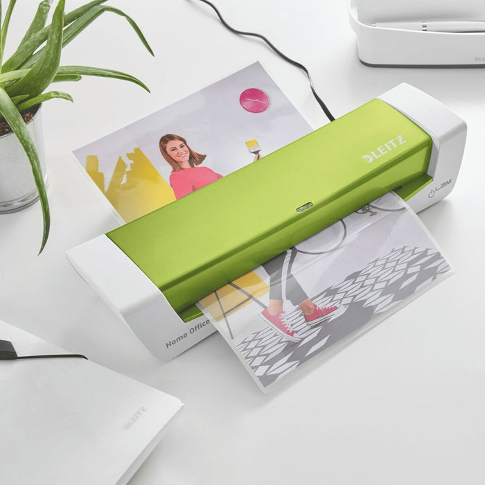Limitator Leitz iLAM Home Office A4 Alb Verde