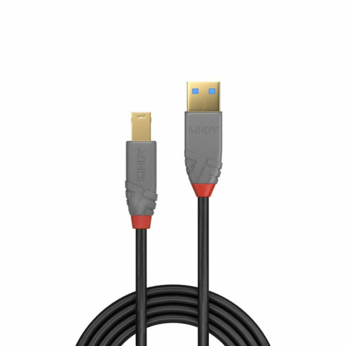 Cablu USB LINDY 36744 5 m Negru Gri