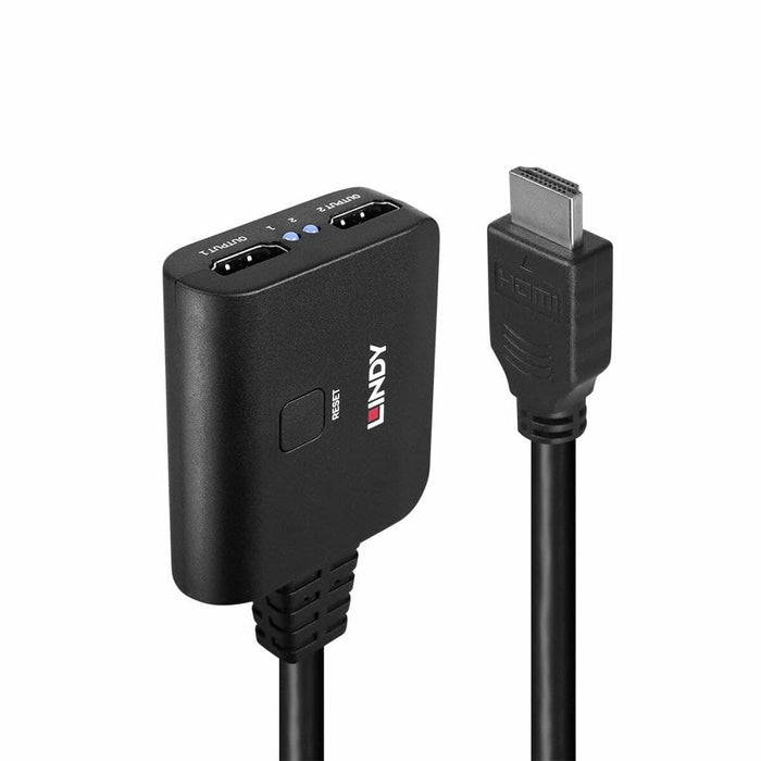 Adaptor HDMI la 2 x HDMI LINDY 38356 Negru