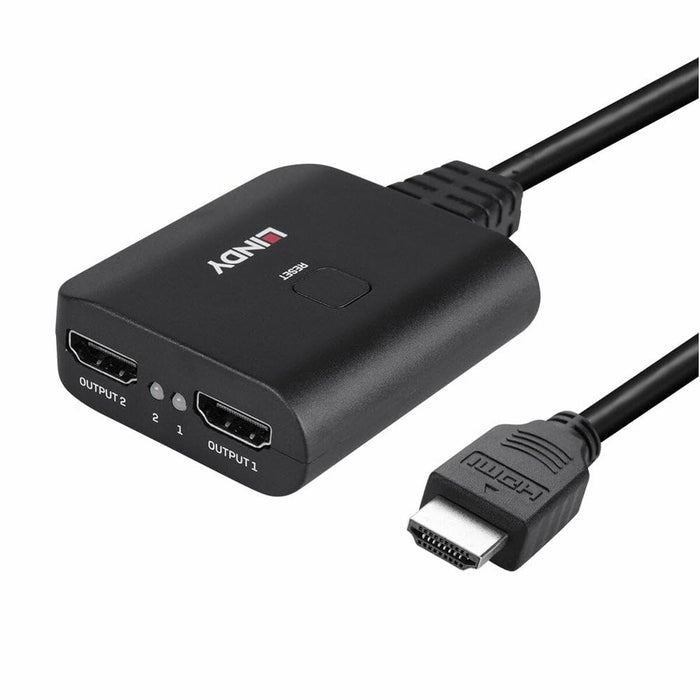Adaptor HDMI la 2 x HDMI LINDY 38356 Negru