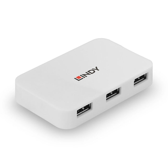Hub USB LINDY 43143 Alb