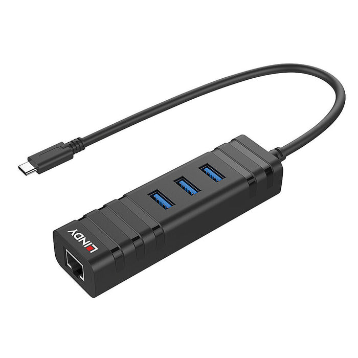 Hub USB LINDY 43249 Negru