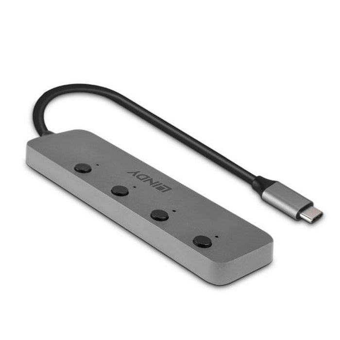 Hub USB-C LINDY 43383 Gri (1 Unități)