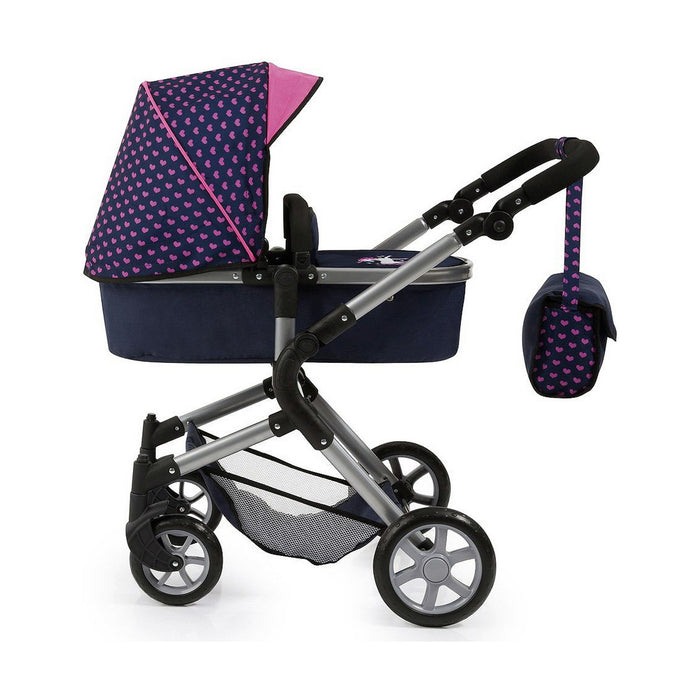Cărucior pentru Păpuși Reig Combi Neo Pro Bleumarin 63 cm