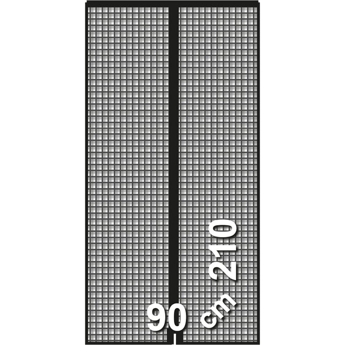 Perdea Împotriva Insectelor Schellenberg Uși Magnetic 90 x 210 cm Antracit Fibră de Sticlă