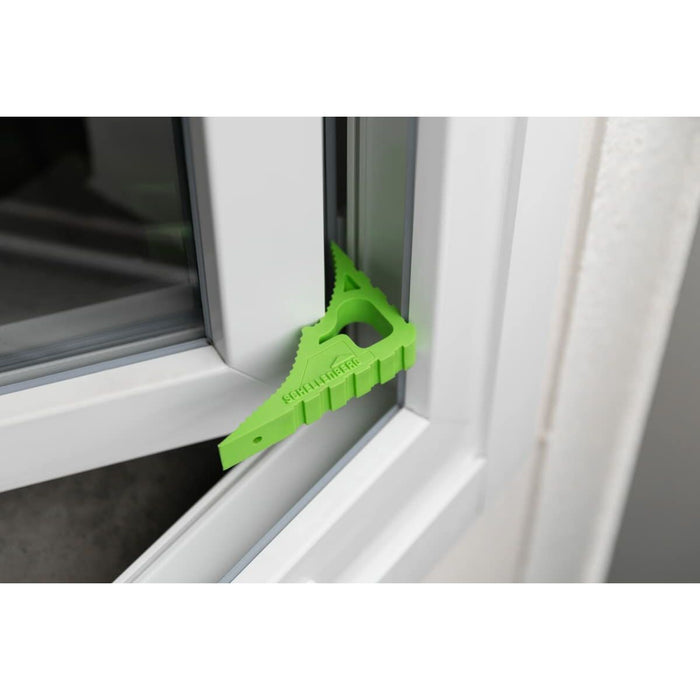 Opritor de ușă Schellenberg Ferestre Verde Plastic (12 x 8,5 x 2 cm)