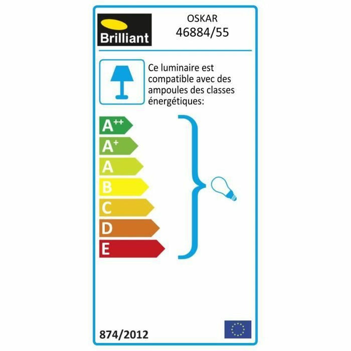 Bornă cu LED Brilliant Oskar Maro 51 cm Metal 20 W