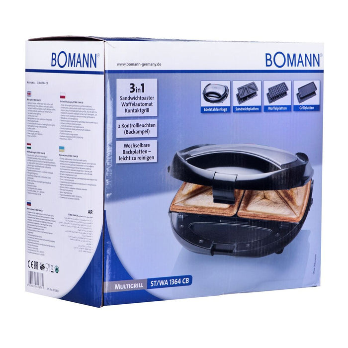 Aparat pentru Sandvișuri Bomann 613641 Negru 650 W