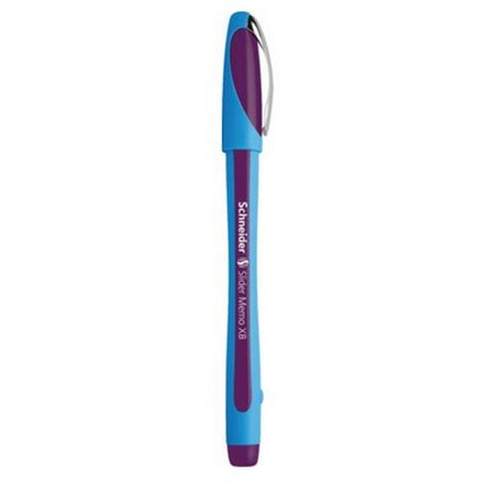 Stilou cu cerneală lichidă Schneider Slider Memo XB Violet (10 Unități)
