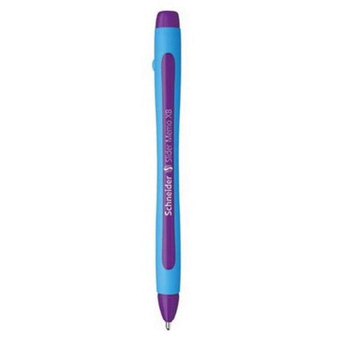 Stilou cu cerneală lichidă Schneider Slider Memo XB Violet (10 Unități)