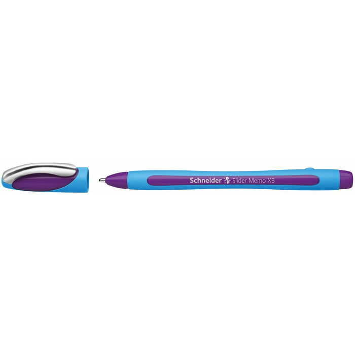 Stilou cu cerneală lichidă Schneider Slider Memo XB Violet (10 Unități)