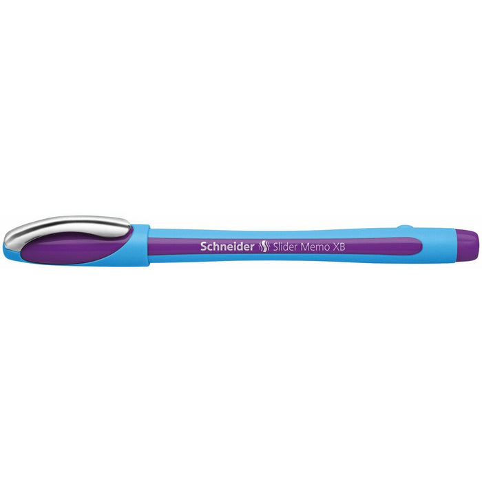 Stilou cu cerneală lichidă Schneider Slider Memo XB Violet (10 Unități)