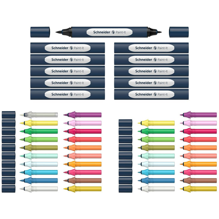 Set de Carioci Schneider PAINT-IT 040 Multicolor 52 Piese