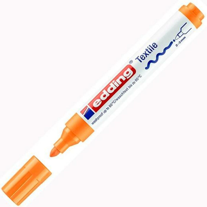 Marker permanent Edding 4500 Textilă Fosforescent Portocaliu (10 Unități)