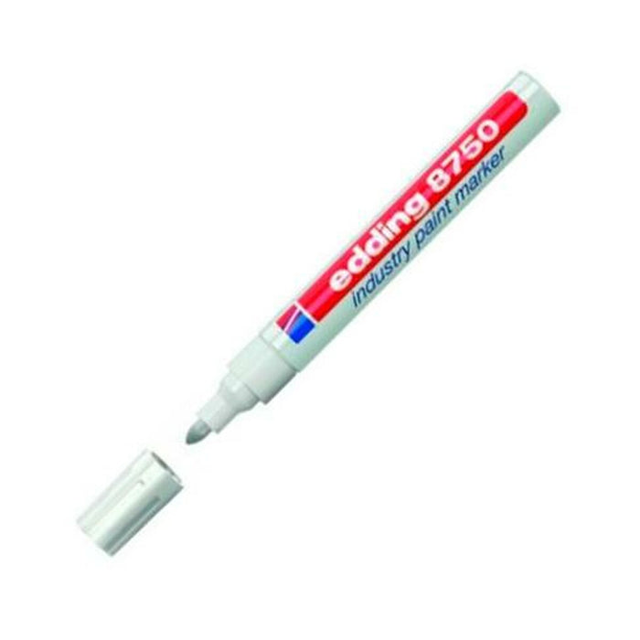 Marker permanent Edding 8750 Alb 10 Piese (10 Unități)