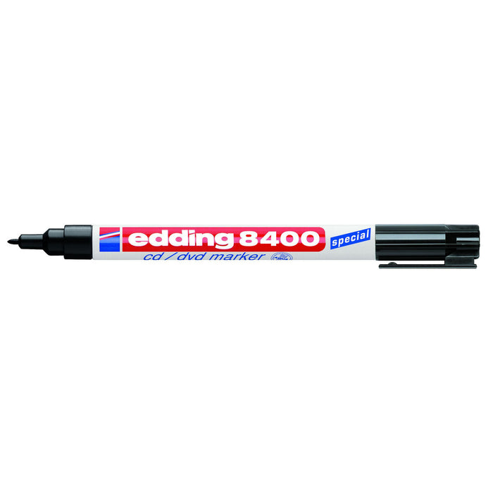 Marker permanent Edding e-8400 Negru (10 Unități)