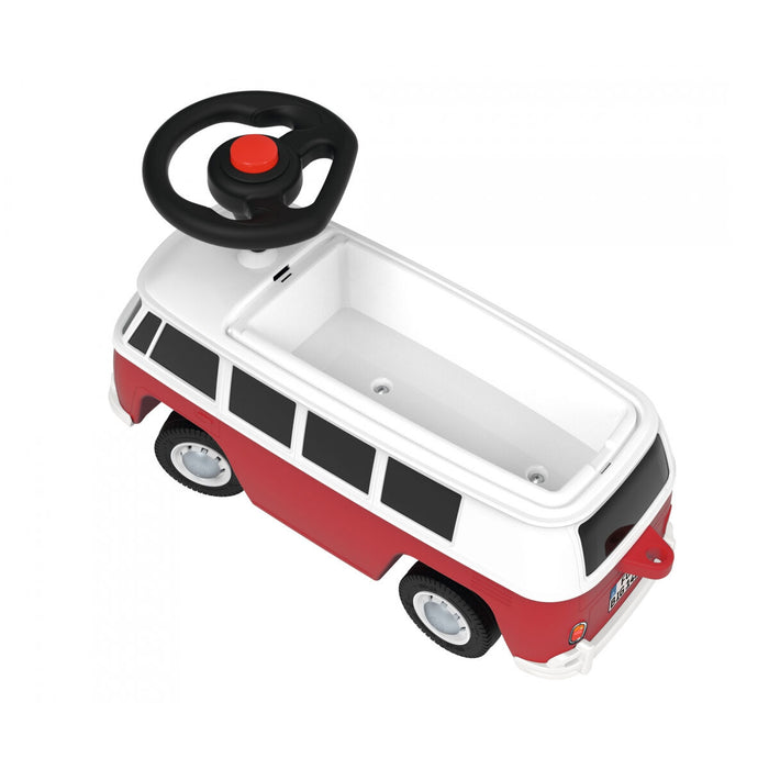 Mașină-Premergător Smoby Volkswagen Van Negru Roșu