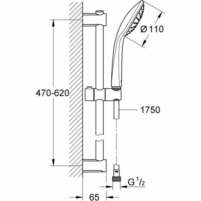 Set de duș Grohe 27322000 Metal