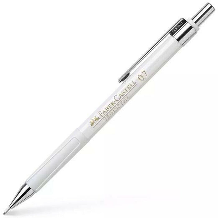 Creion mecanic Faber-Castell TK-Fine 2317 Alb 0,7 mm (10 Unități)