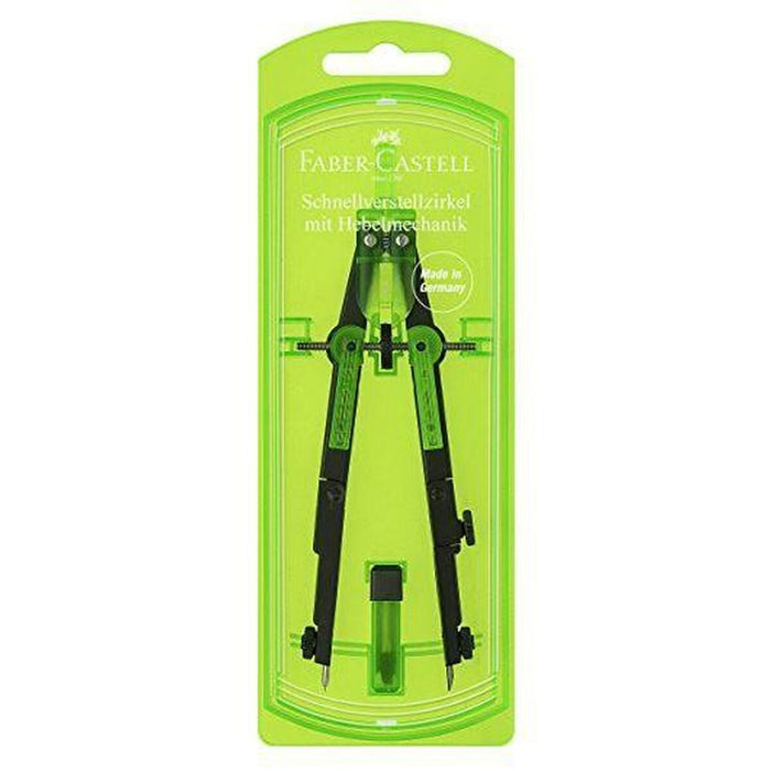 Compas Faber-Castell Negru Verde (5 Unități)