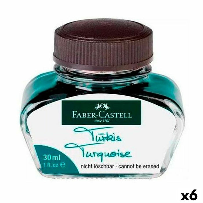 Călimara Faber-Castell Turquoise 6 Piese 30 ml