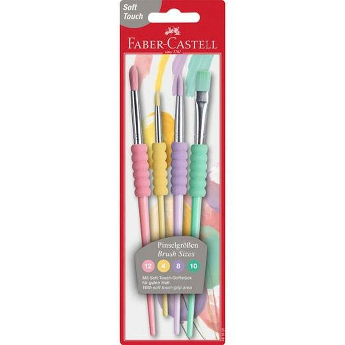 Pensule Faber-Castell 4 Piese Plăcintă (10 Unități)