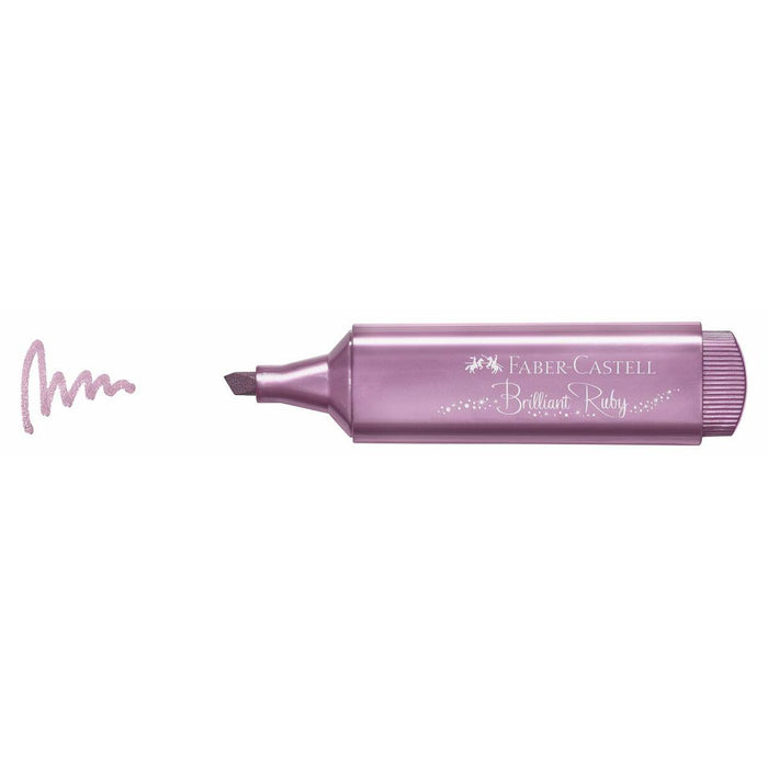 Marker fosforescent Faber-Castell Textliner 46 metalic (10 Unități)