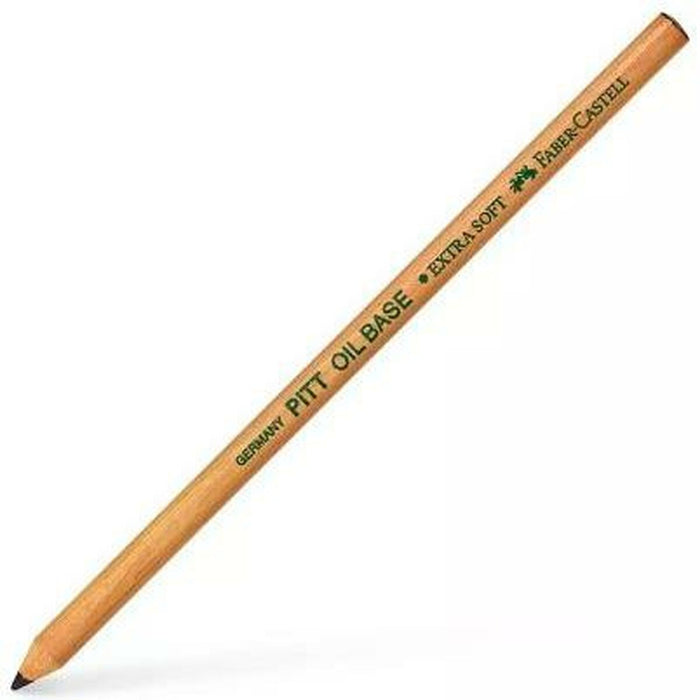 Creion Faber-Castell Pitt Oil Base Moale Negru (6 Unități)