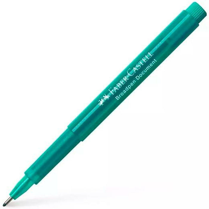 Carioci Faber-Castell Broadpen Document Turquoise (10 Unități)
