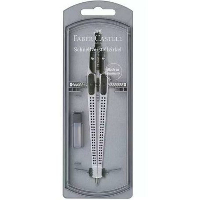 Compas Faber-Castell Argintiu articulat (5 Unități)