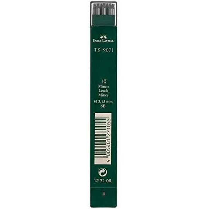 Piese de schimb pentru plumbul creionului Faber-Castell Lemn 3 Piese 6B