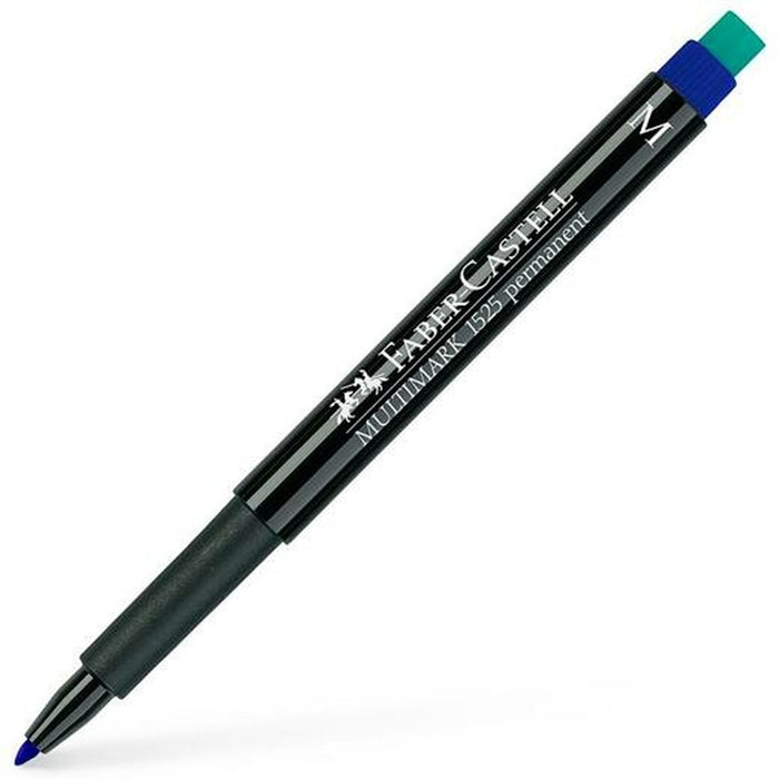 Marker permanent Faber-Castell Multimark 1523 M Albastru (10 Unități)
