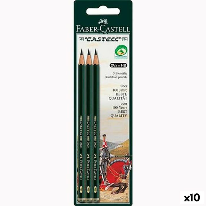 Set de Creioane Faber-Castell Hexagonal HB (10 Unități)
