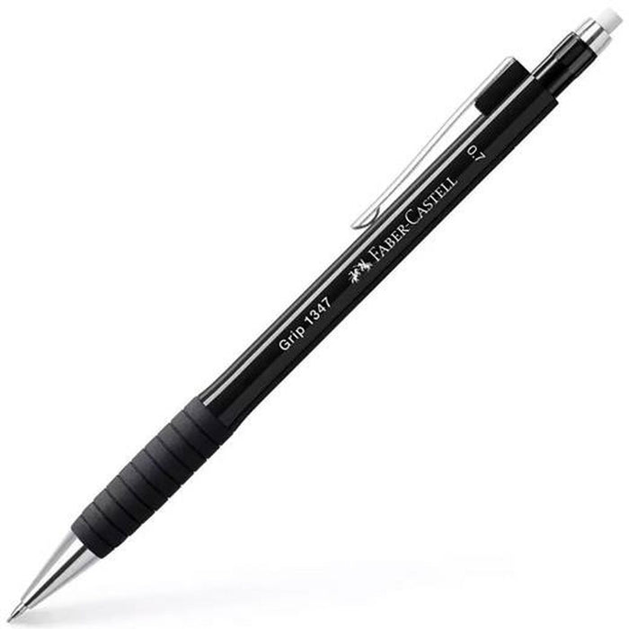 Creion mecanic Faber-Castell Grip 1347 Negru 0,7 mm (12 Unități)