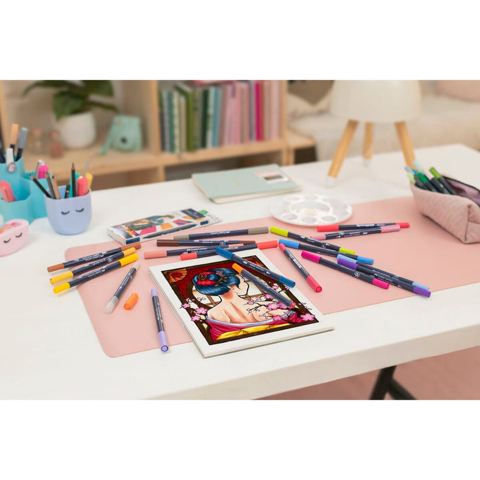 Set de Carioci Faber-Castell Goldfaber Sketch - Manga Double 6 Piese