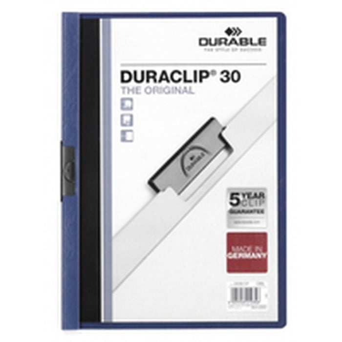 Dosar Servietă Durable Duraclip 30 Albastru închis Albastru celest A4 25 Piese