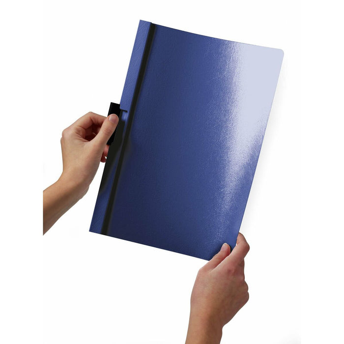 Dosar Servietă Durable Duraclip 60 Transparent Albastru închis A4