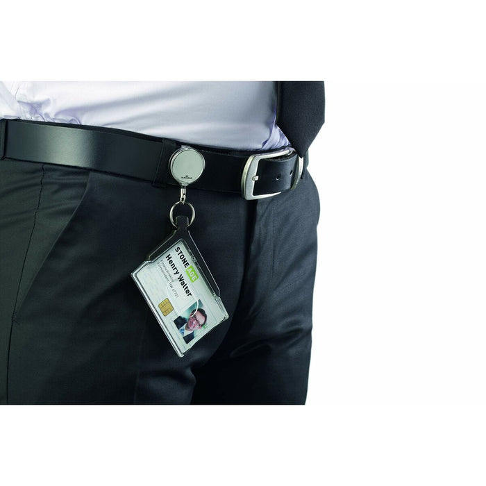 Husă pentru carte de identitate Durable DELUXE PRO Transparent Antracit polipropilenă 10 Piese (10 Unități)