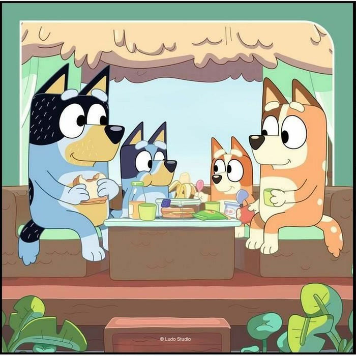Set de 3 Puzzle-uri Bluey Ravensburger 05685 147 Piese